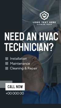 HVAC Technician YouTube Short Preview