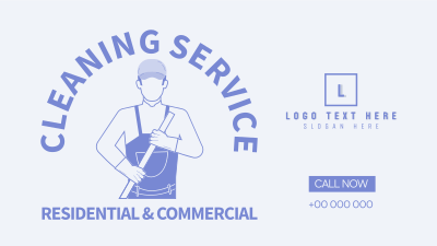 Janitorial Service Facebook Event Cover Image Preview