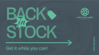 Back In Stock Minimalist Animation Preview