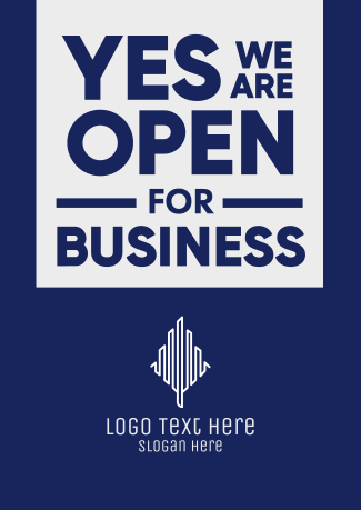 Open for Business Flyer