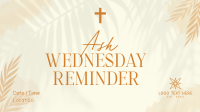Ash Wednesday Reminder Animation Design