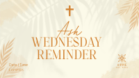 Ash Wednesday Reminder Animation Image Preview