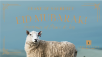 Eid Mubarak Sheep Facebook Event Cover Design