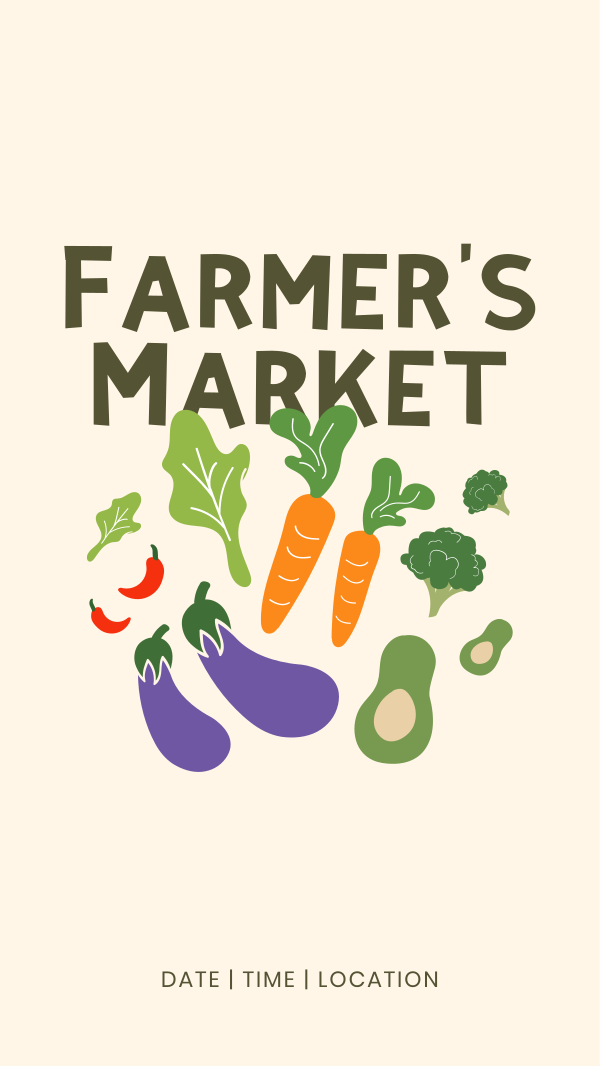Farmers Market Facebook Story Design Image Preview