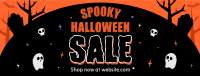 Spooky Ghost Sale Facebook cover Image Preview