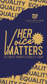 Women's Voice Celebration Instagram reel Image Preview