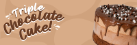 Triple Chocolate Cake Twitter Header Design