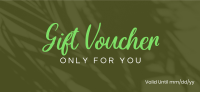 Tropical Shadow Gift Certificate Design