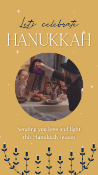 Hanukkah Family Tradition Facebook Story Design