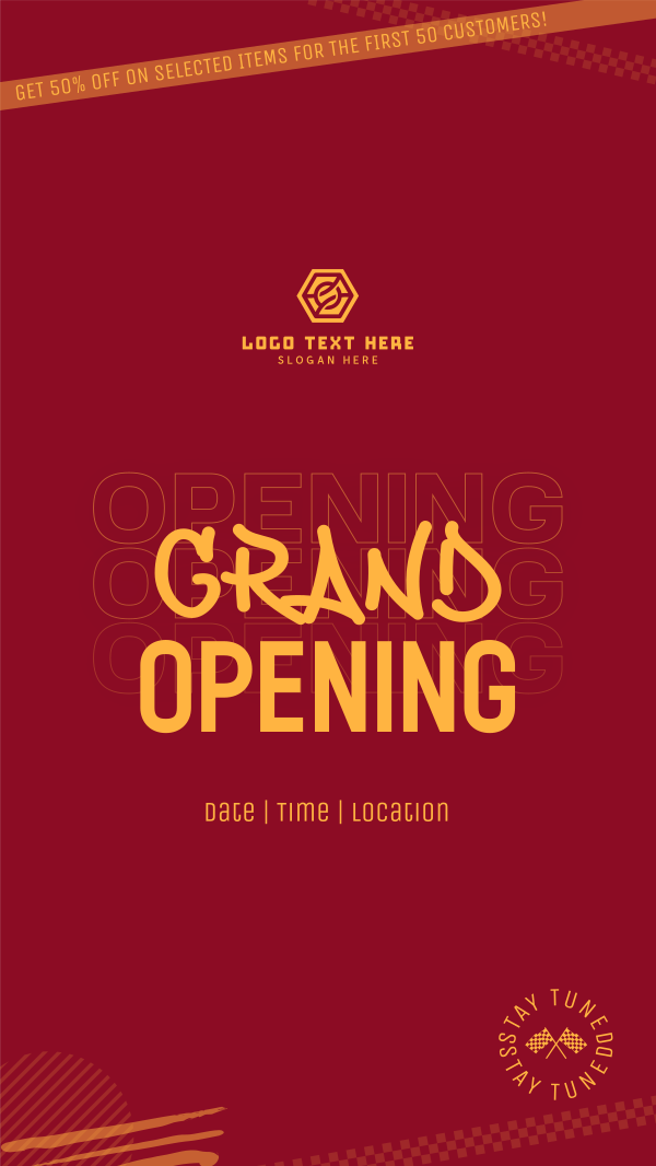 Street Grand Opening Instagram Story Design Image Preview