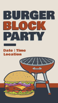 Burger Block Party Instagram Story Preview