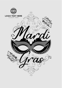Decorative Mardi Gras Flyer Design