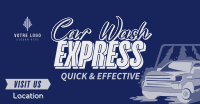 Vintage Auto Car Wash Facebook Ad Design