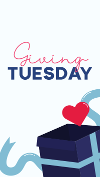 Giving Tuesday Donation Box TikTok video Image Preview