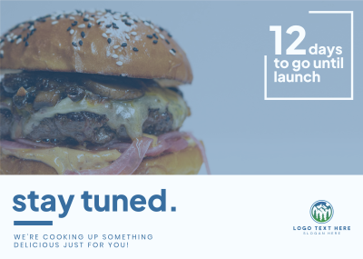 Exciting Burger Launch Postcard Image Preview