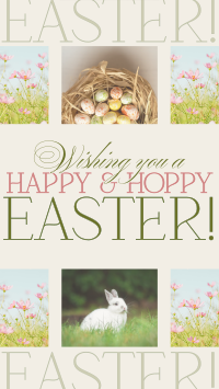 Rustic Easter Greeting Instagram reel Image Preview