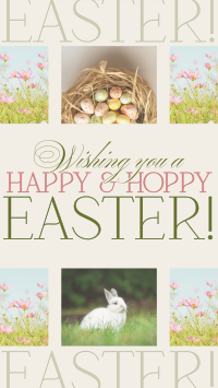 Rustic Easter Greeting Instagram Reel Image Preview