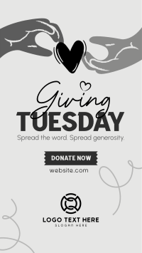 Give back this Giving Tuesday TikTok Video Design