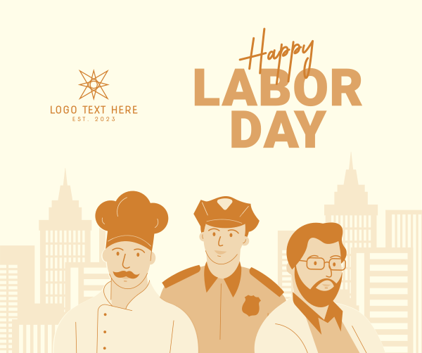 Happy Labor Day Facebook Post Design Image Preview