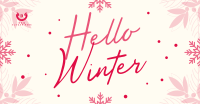 Snowy Winter Greeting Facebook ad Image Preview