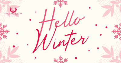 Snowy Winter Greeting Facebook ad Image Preview
