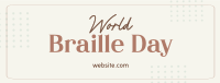 International Braille Day Facebook Cover Design