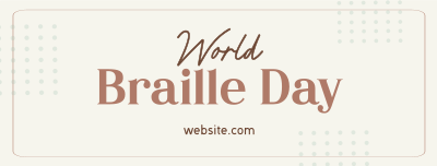 International Braille Day Facebook cover Image Preview