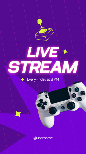 Live Stream  Facebook story Image Preview