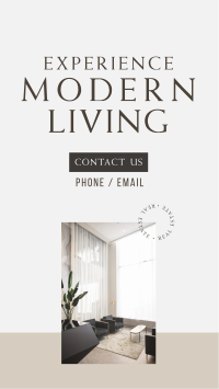 Simple Modern Living Instagram Story Design