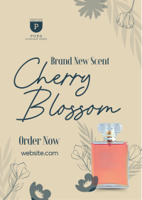 Elegant Flowery Perfume Flyer Design