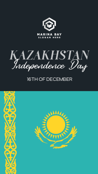 Ornamental Kazakhstan Day YouTube Short Image Preview