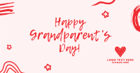 Happy Grandparents Scribble Facebook ad Image Preview