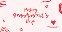 Happy Grandparents Scribble Facebook Ad Image Preview