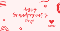 Happy Grandparents Scribble Facebook Ad Image Preview