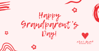 Happy Grandparents Scribble Facebook Ad Image Preview