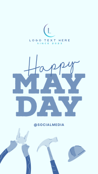Happy May Day Facebook Story Design