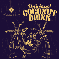 Coconut Drink Mascot Instagram post Image Preview