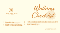 Wellness Checklist Facebook event cover Image Preview