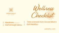 Wellness Checklist Facebook Event Cover Image Preview