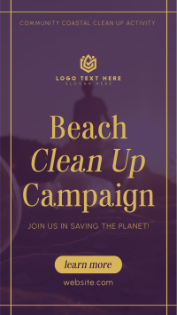 Beach Clean Up Drive Instagram Reel Image Preview