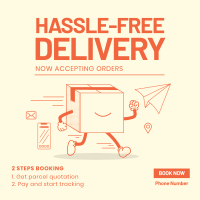 Package Delivery Booking Instagram Post Design
