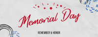 Memorial Day Doodle Facebook cover Image Preview