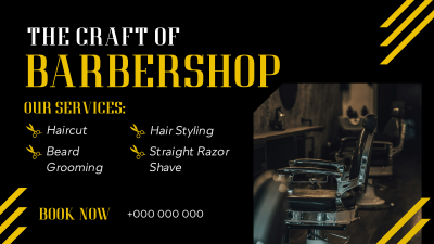 Grooming Barbershop Facebook event cover Image Preview
