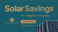 Solar Savings Animation Design