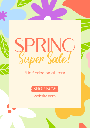 Spring Has Sprung Sale Poster Image Preview