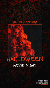 Halloween Movie Night Instagram Story Design