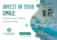 Dental Health Checkup Postcard Image Preview