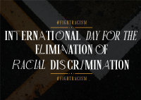 Eliminate Racial Discrimination Postcard Image Preview