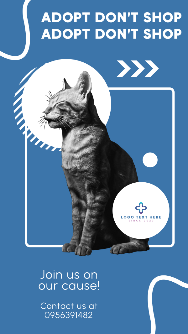 Pet Adoption Advocacy Facebook Story Design Image Preview