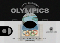 Formal Olympics Watch Party Postcard Image Preview